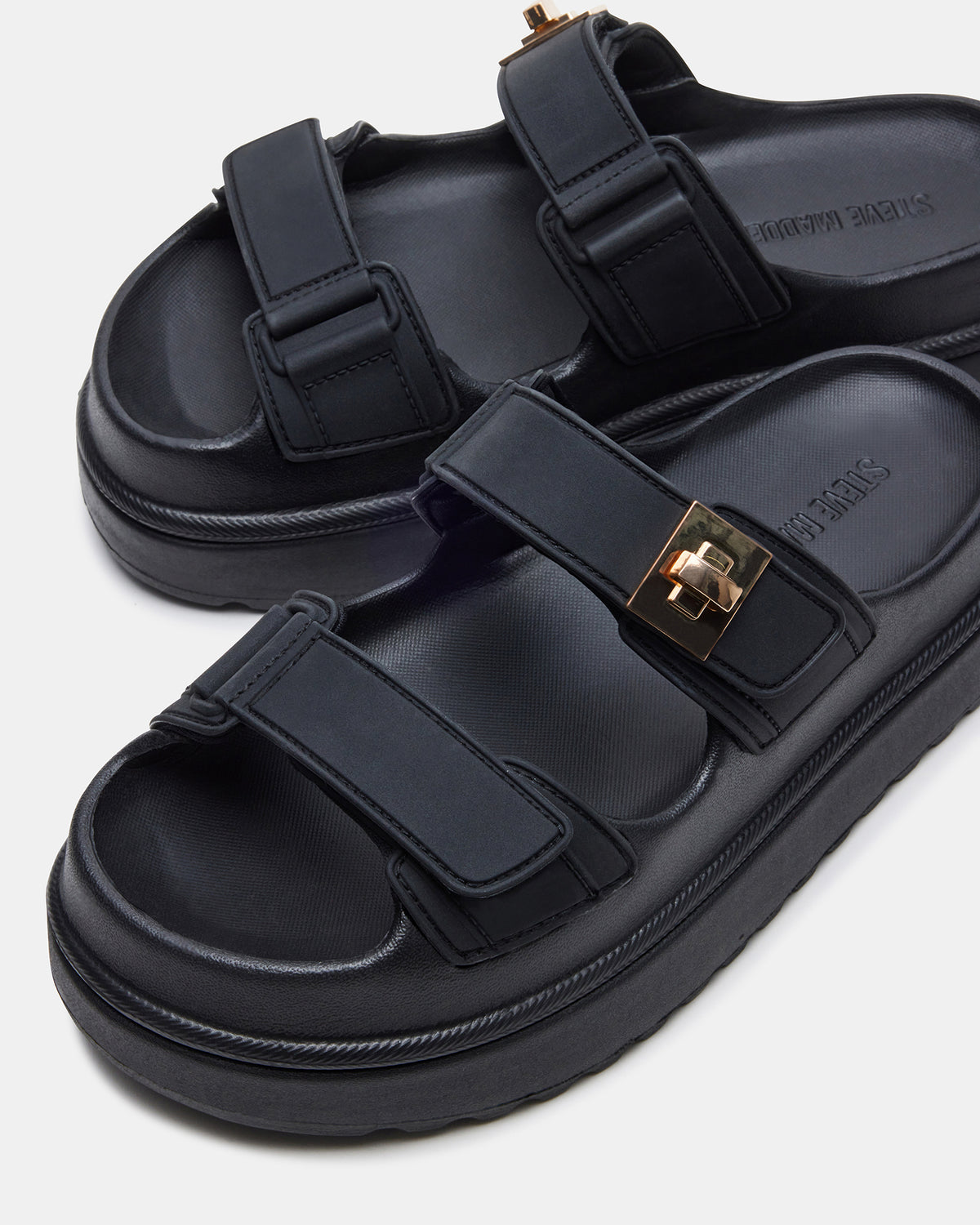 BIGSCHMONA JELLY Black Women's Platform Slide Sandal