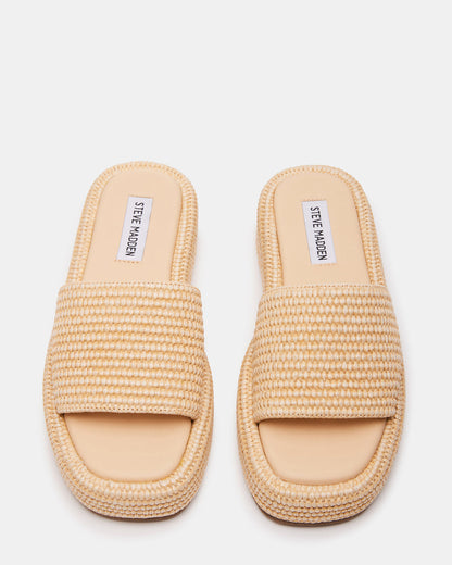 BEACHY Natural Platform Slide Women's Sandal
