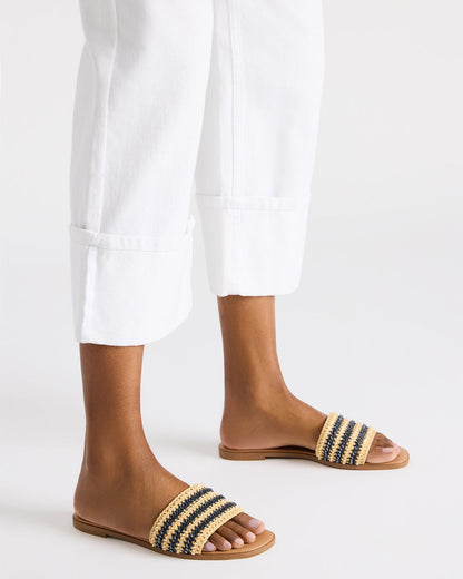 KOOPER Navy Multi Slide Sandal | Women's Sandals