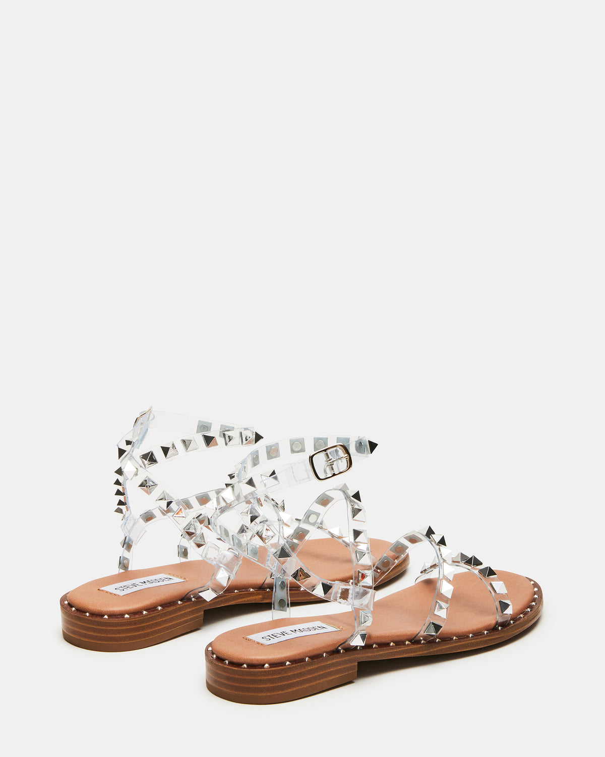 TRAVEL Clear Women's Studded Strappy Sandal