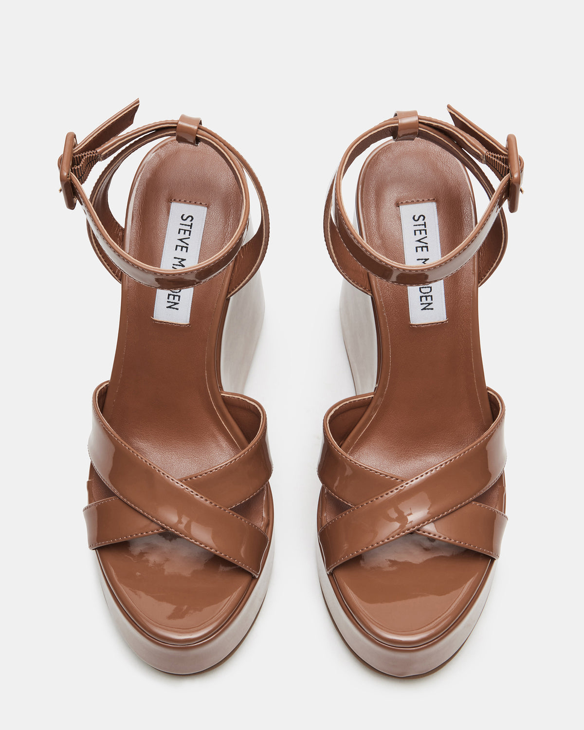PINNACLE Camel Patent Women's Platform Wedge Sandal