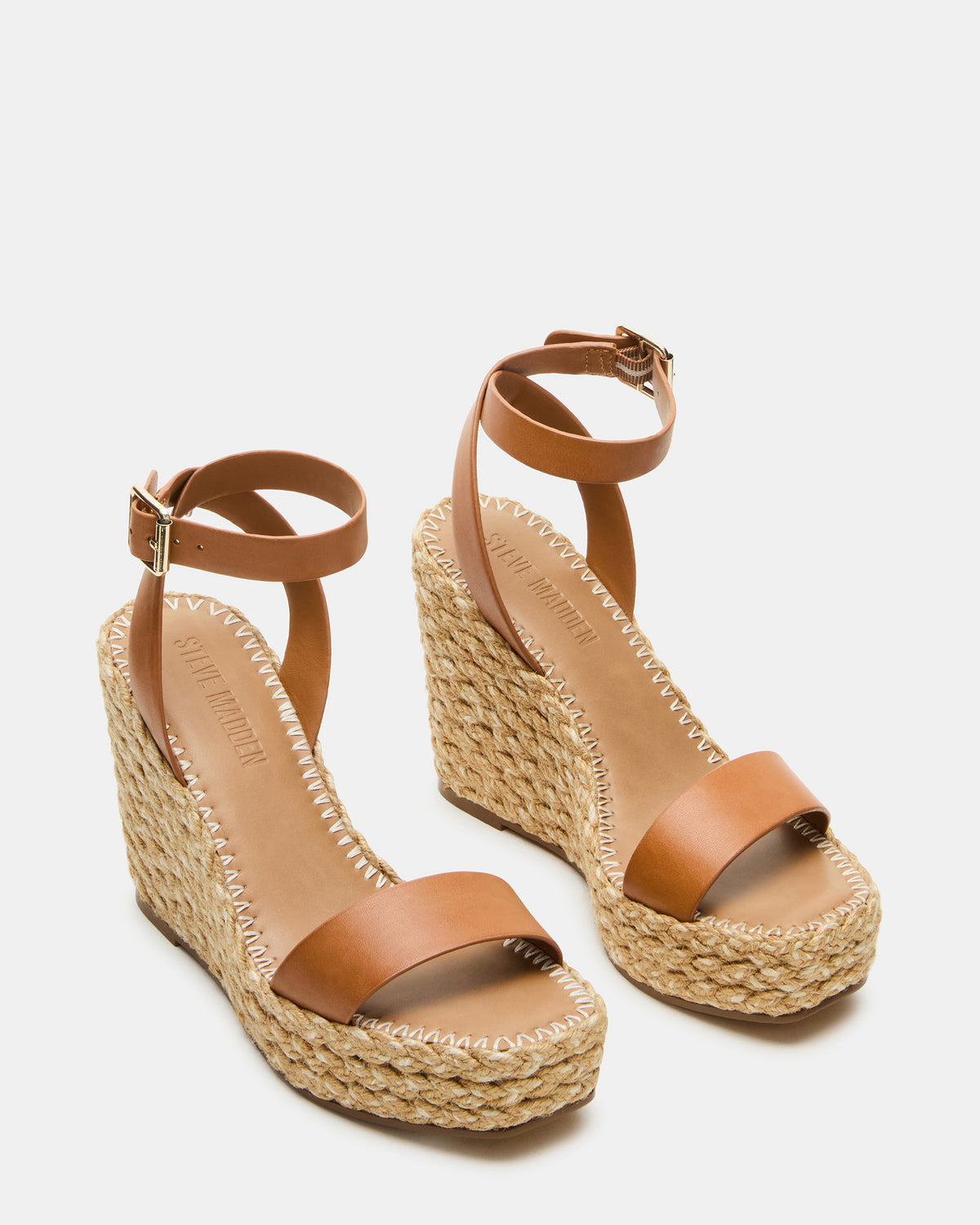 COSMO Tan Leather Rattia Women's Platform Wedge