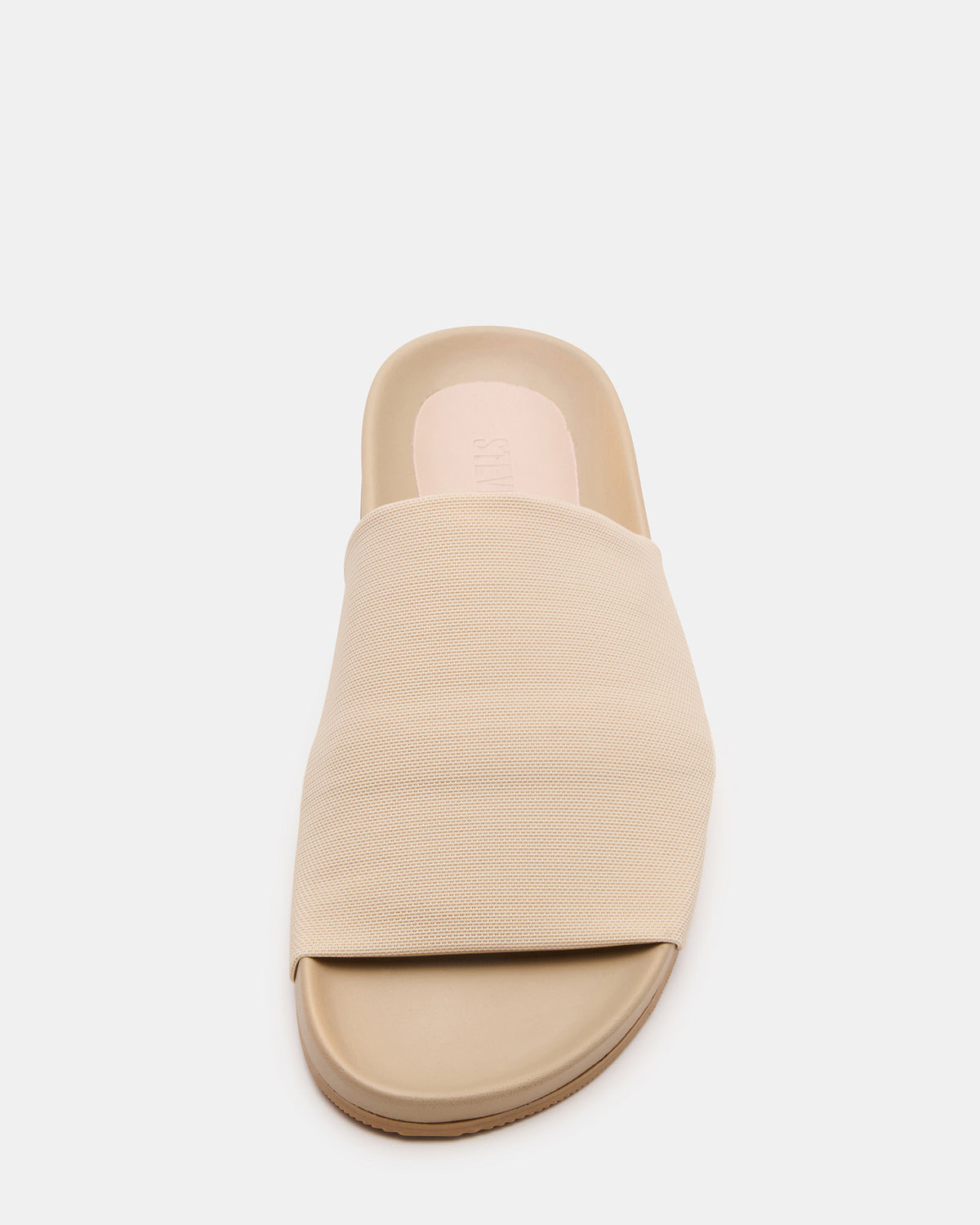 SANSA Tan Flatform Footbed Slide Women's Sandal