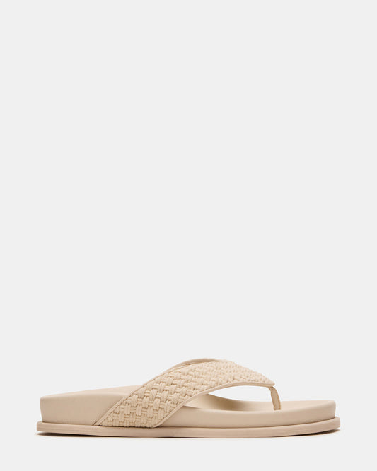 ZINNIA Bone Multi Women's Thong Footbed Sandal