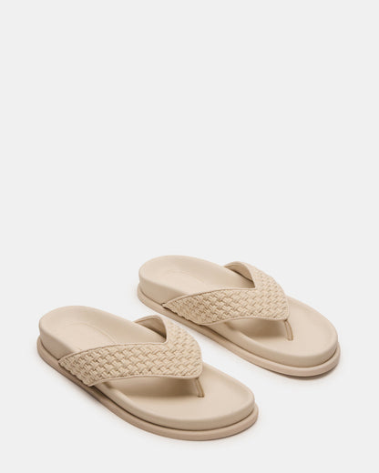 ZINNIA Bone Multi Women's Thong Footbed Sandal