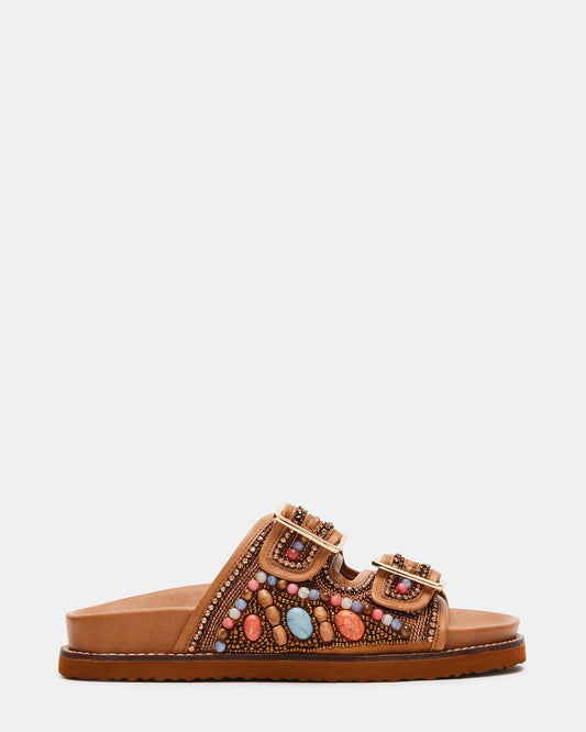 CABO Multi Beaded Footbed Slide | Women's Sandals
