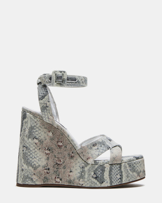 PINNACLE Multi Snake Women's Platform Wedge Sandal