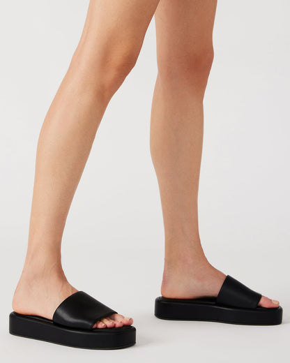 BEACHY Woven Cream Multi Platform Slide Women's Sandal