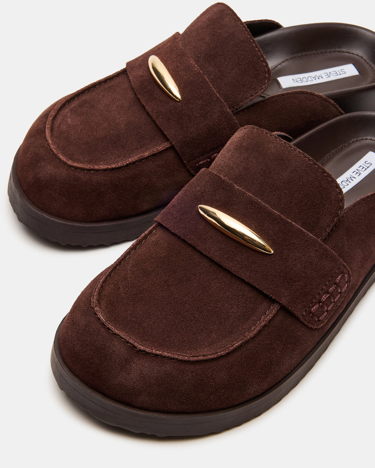 TOBIN Brown Suede Slip-On Mule Women's Flat
