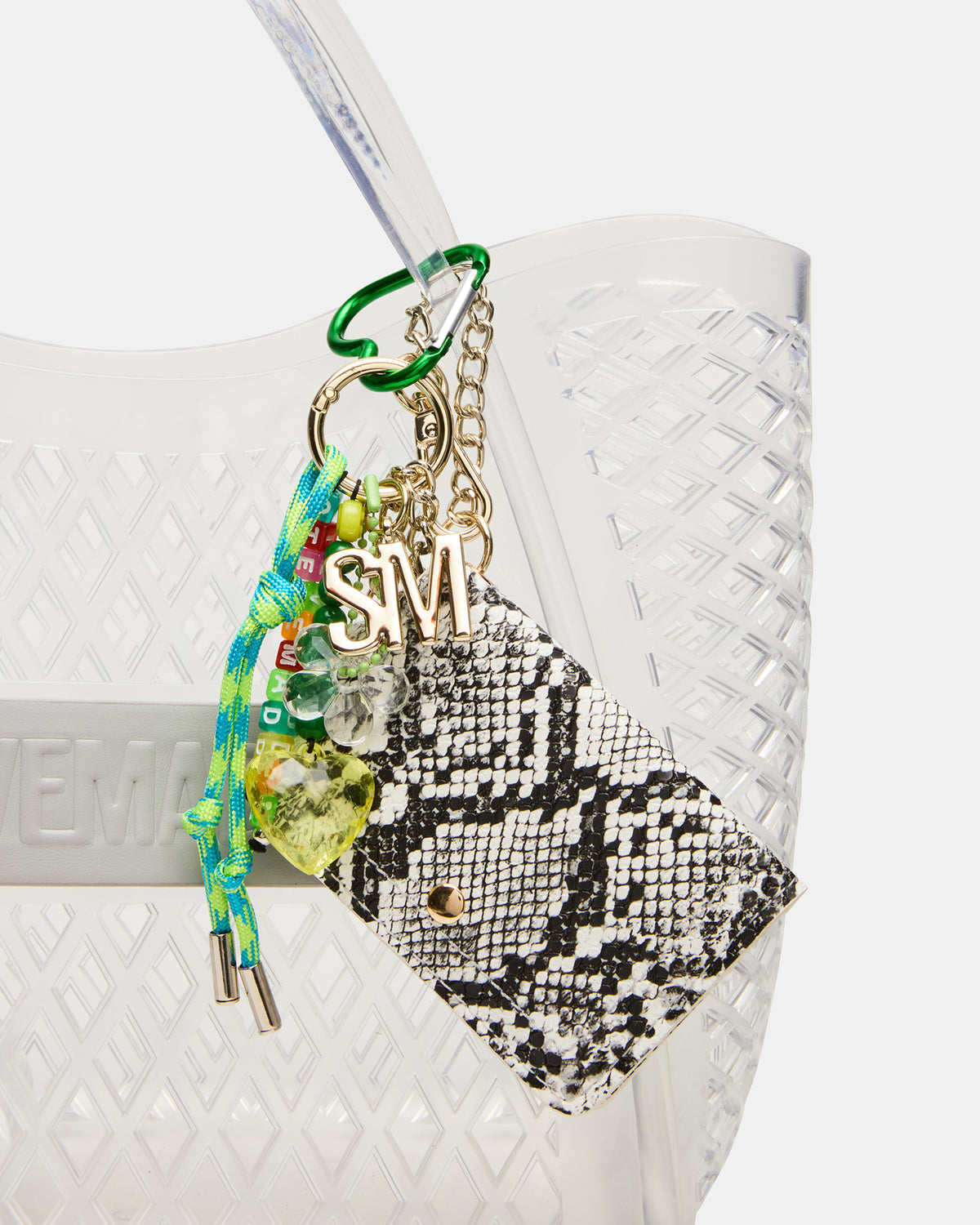 SUMMER Bag Clear Caged Jelly Top-Handle Tote Handbag