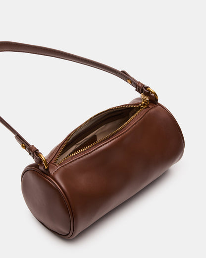 PRIYA Bag Brown Mini Barrel Shoulder Handbag
