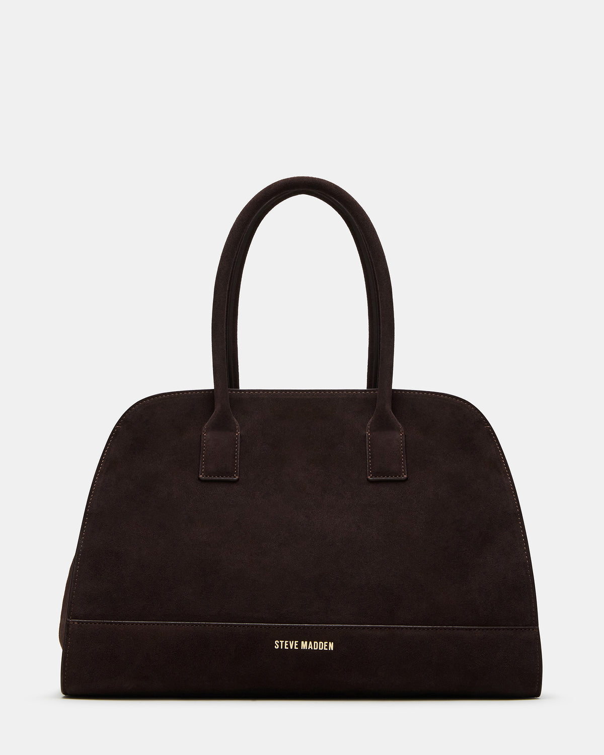 HEIDEE Bag Brown Suede | Women's Shoulder Strap Tote Handbag