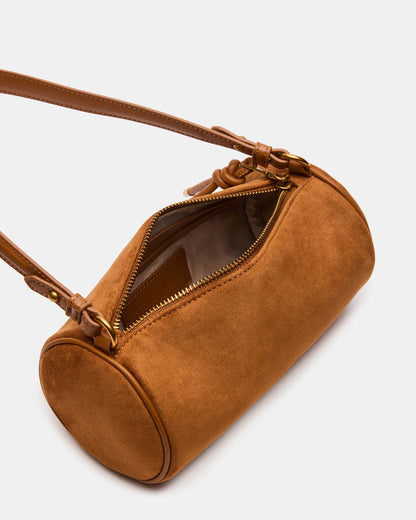 PRIYA Bag Tobacco Mini Barrel Shoulder Handbag