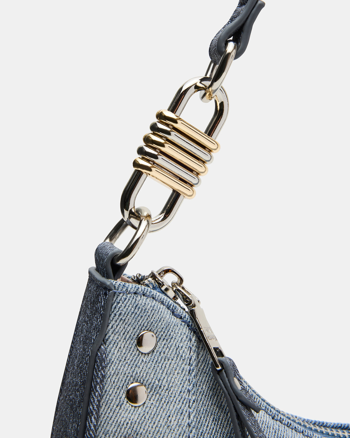 LIAMM Bag Denim Shoulder Strap Dome-Studded Women's Handbag