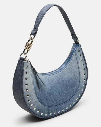 LIAMM Bag Denim Shoulder Strap Dome-Studded Women's Handbag