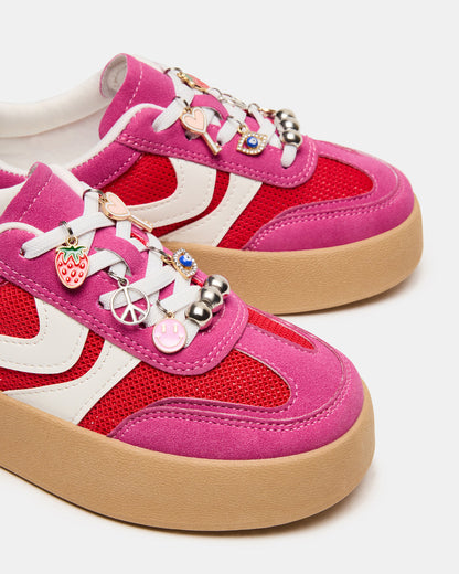 Kids' JERSEY Pink Girls' Low-Top Platform Sneaker
