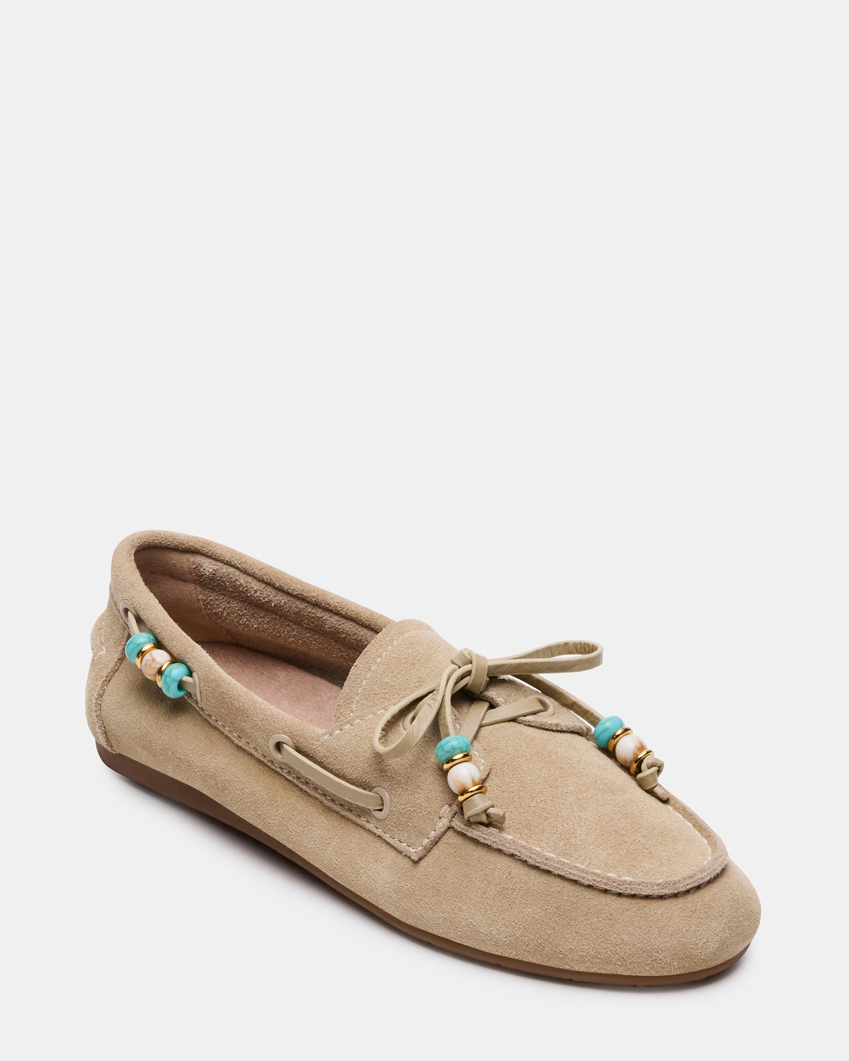 SAG Beads Sand Suede Women's Boat Shoe