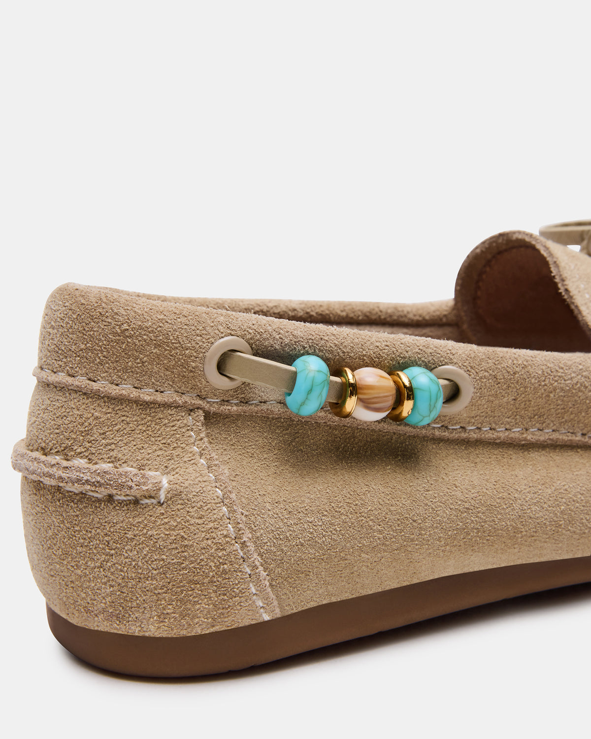 SAG Beads Sand Suede Women's Boat Shoe