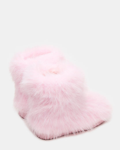 Kids' BEASTIE Pink Faux Fur Girls' Ankle Boot