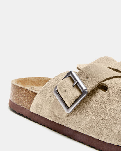 WILDERR Taupe Suede Slip-On Men's Casual Clog
