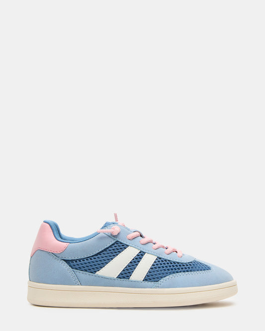 Kids' VERDICT Blue Multi Low-Top Lace-Up Girls' Sneaker