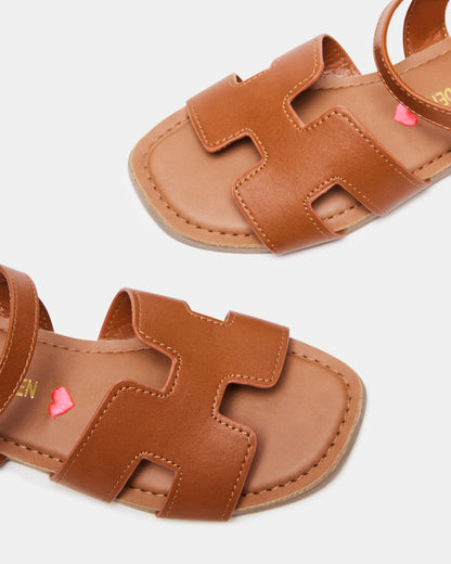 Kids' HAYDIN Cognac Girls' Sandals