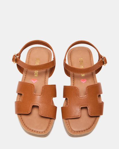 Kids' HAYDIN Cognac Girls' Sandals