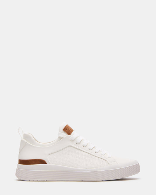 DACK White Men's Lace-Up Sneakers