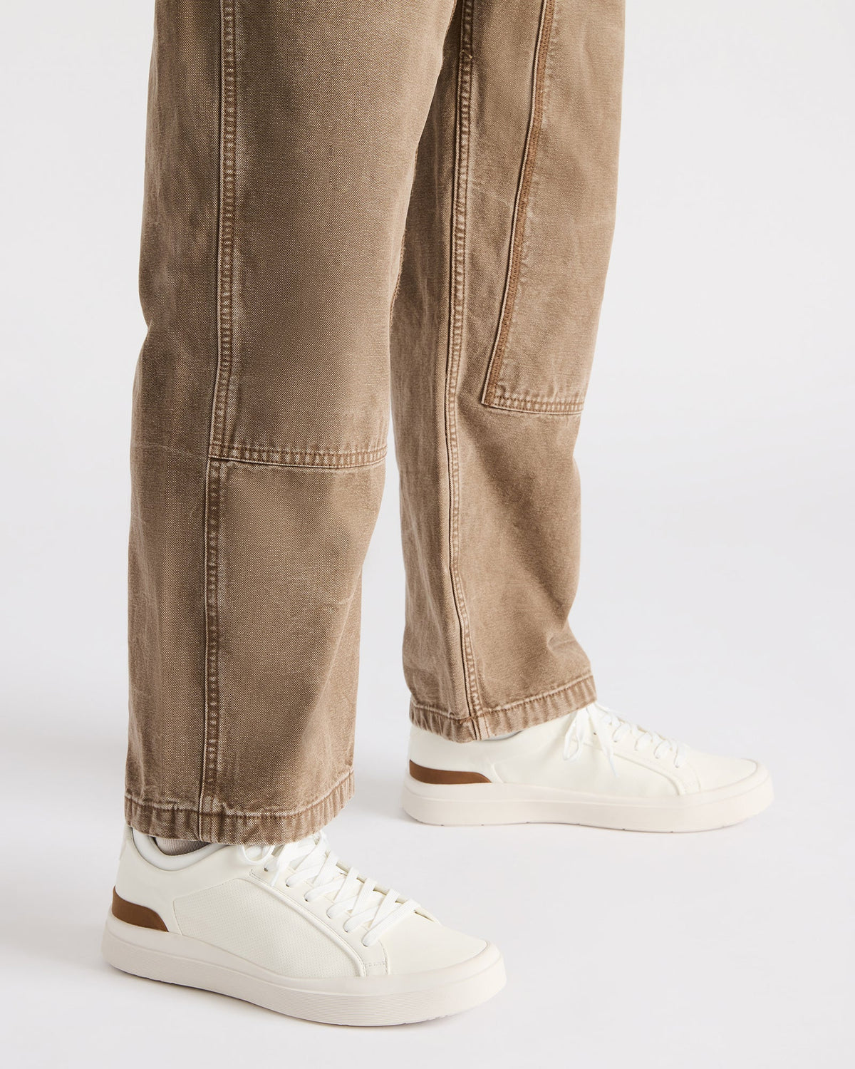 DACK White Men's Lace-Up Sneakers
