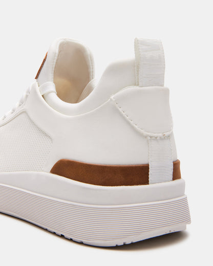 DACK White Men's Lace-Up Sneakers