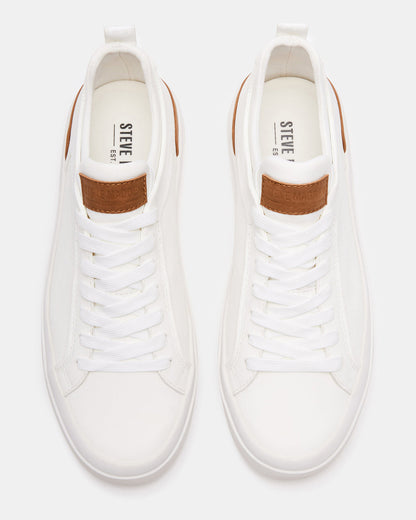 DACK White Men's Lace-Up Sneakers
