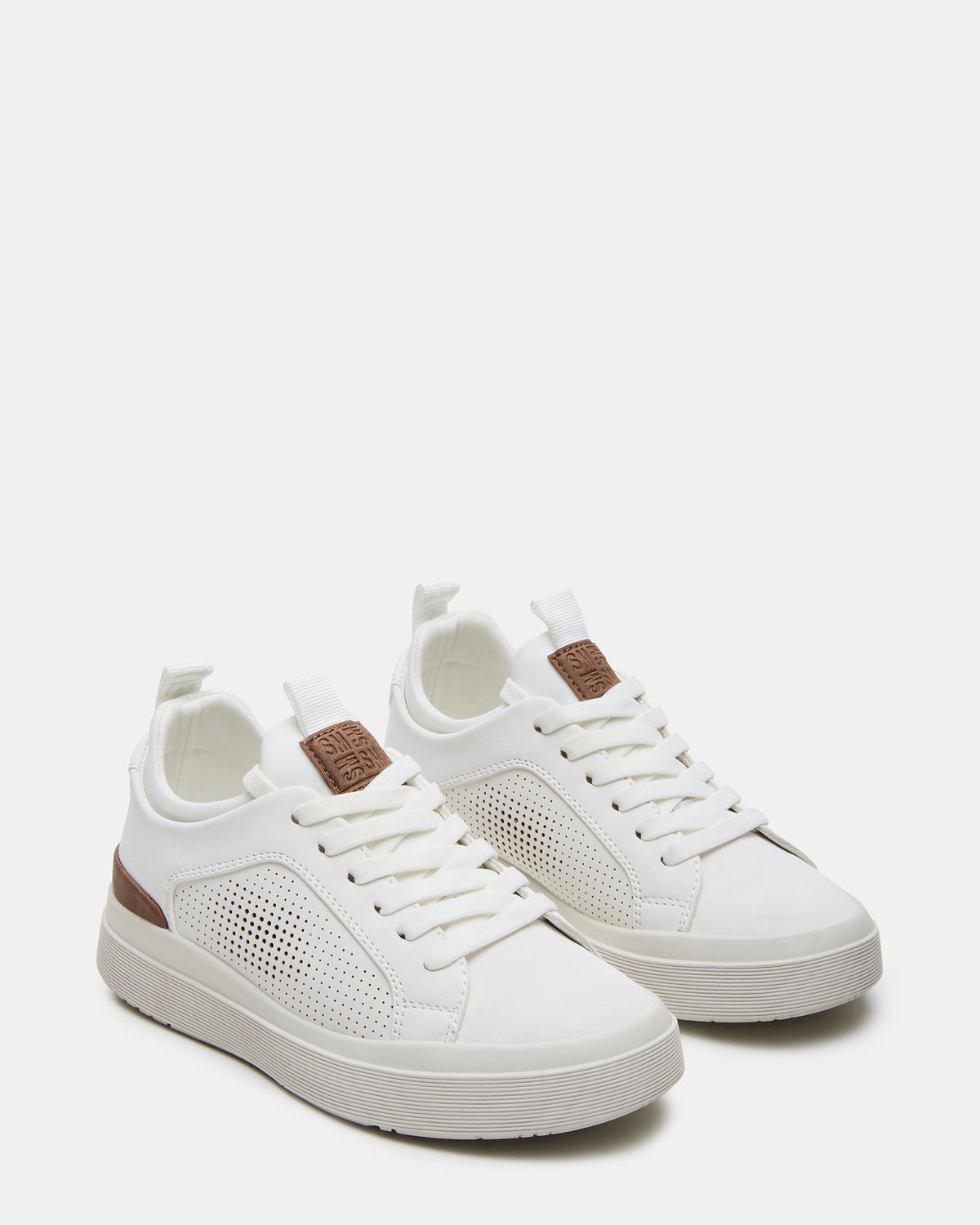 Kids' OASYS White Boys' Low-Top Lace-Up Sneakers