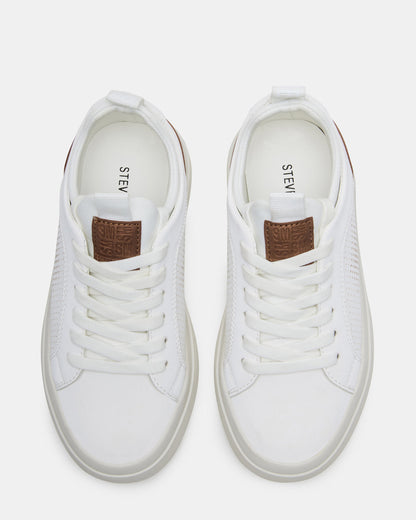 Kids' OASYS White Boys' Low-Top Lace-Up Sneakers