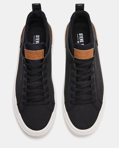 DACK Black Men's Lace-Up Sneakers