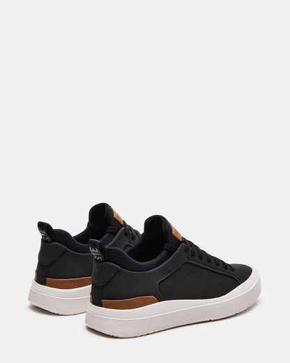 DACK Black Men's Lace-Up Sneakers