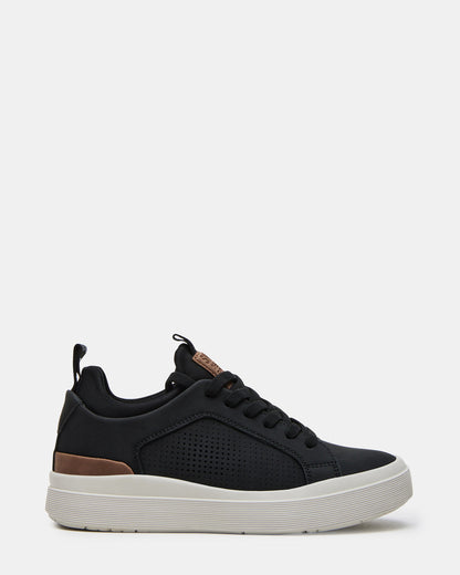 Kids' OASYS Black Boys' Low-Top Lace-Up Sneakers