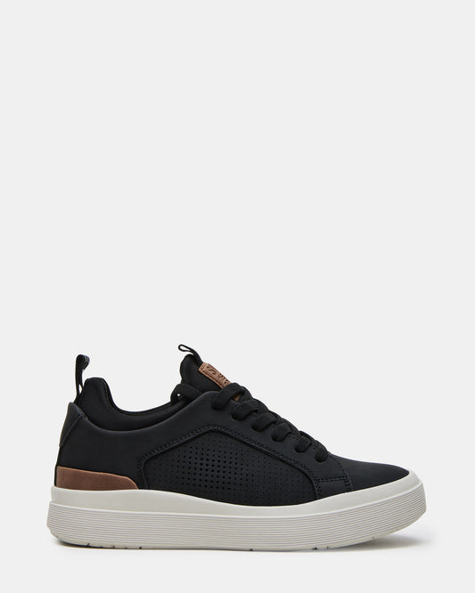 Kids' OASYS Black Boys' Low-Top Lace-Up Sneakers