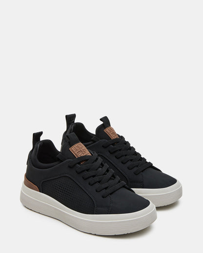 Kids' OASYS Black Boys' Low-Top Lace-Up Sneakers