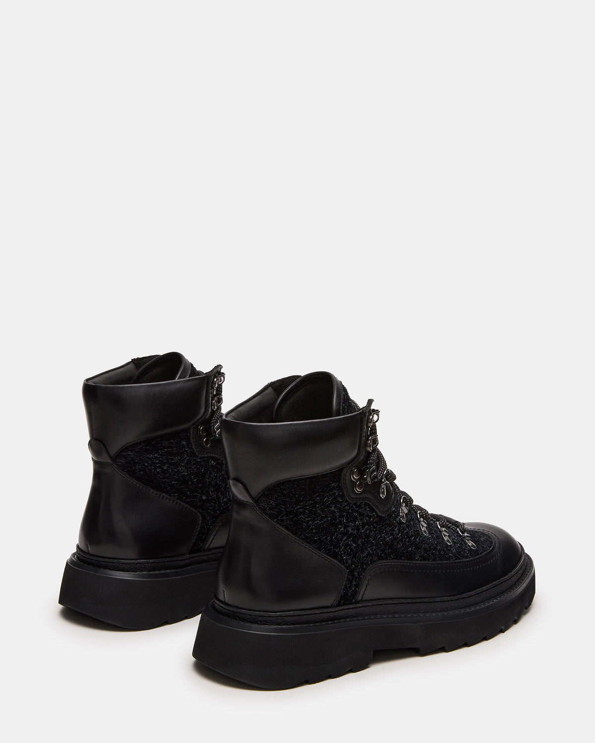 YOSEMITE Black Multi Lace-Up Lug Men's Ankle Boot