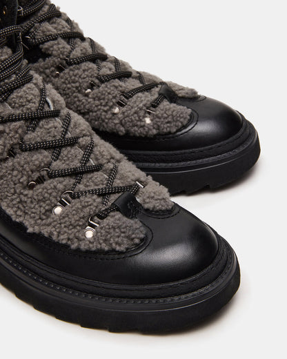 YOSEMITE Grey Multi Lace-Up Lug Men's Ankle Boot