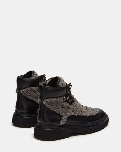 YOSEMITE Grey Multi Lace-Up Lug Men's Ankle Boot