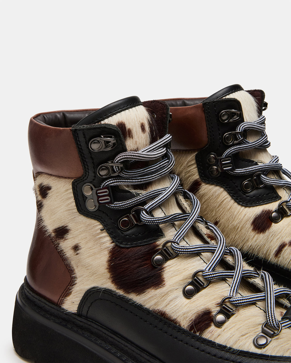YOSEMITE Brown Multi Lace-Up Lug Men's Ankle Boot