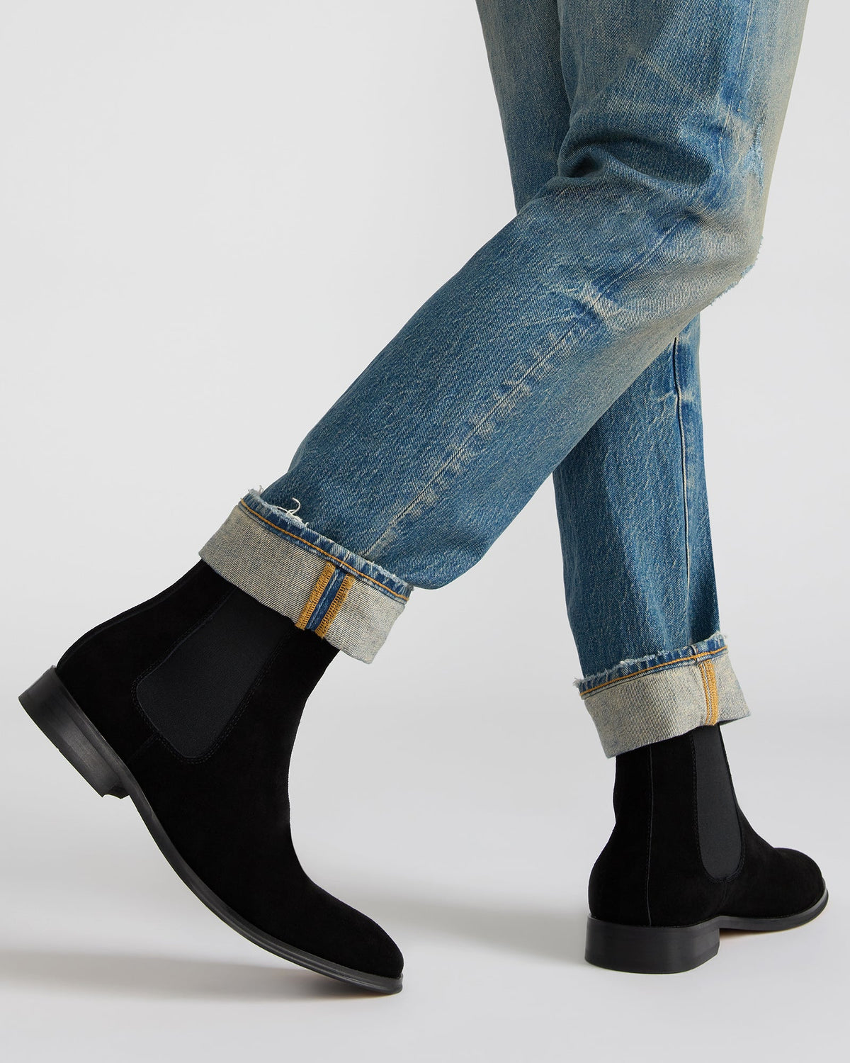 ALDAIR Black Suede Chelsea Men's Ankle Boot