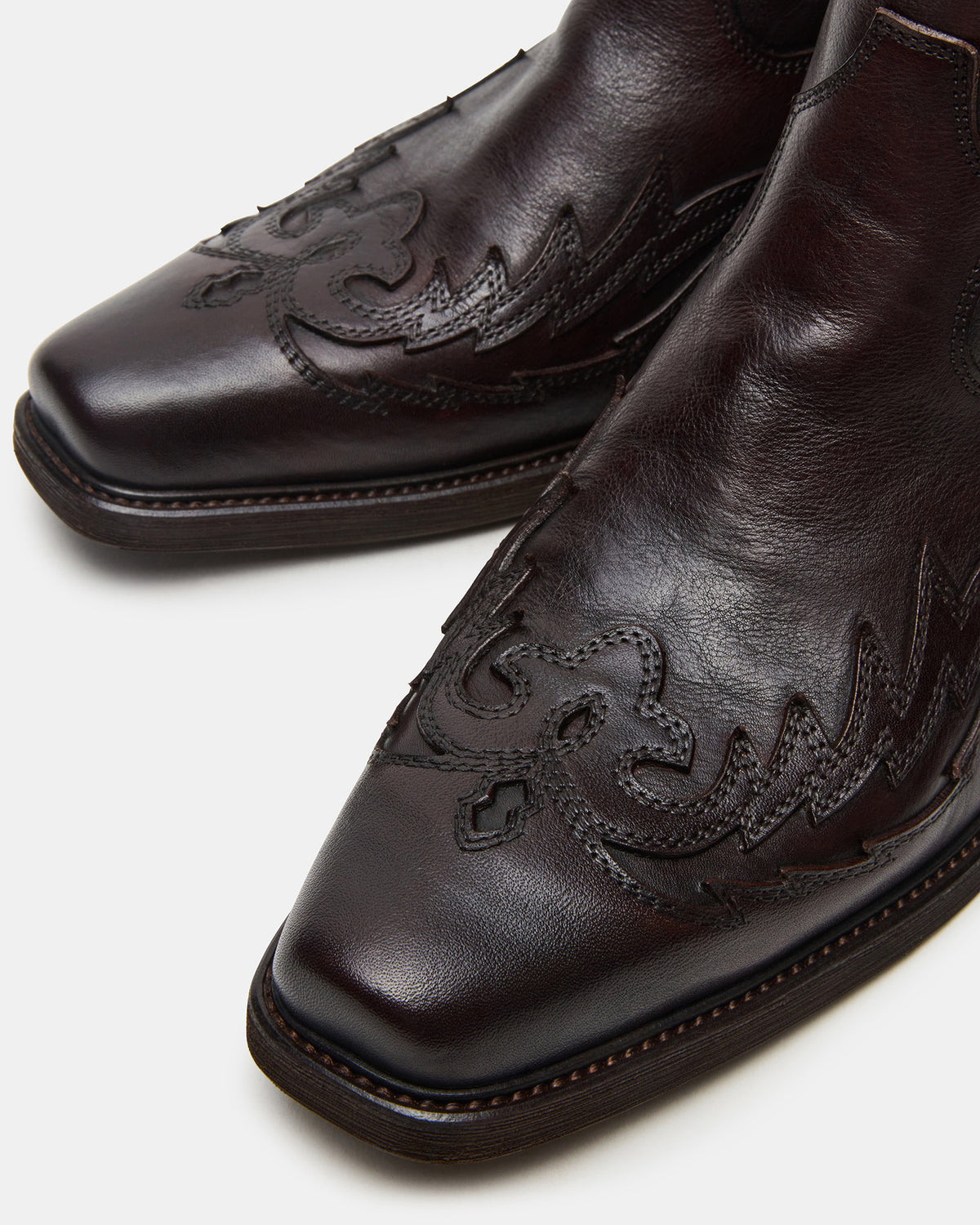 SANTANA Dark Brown Western Men's Ankle Boot