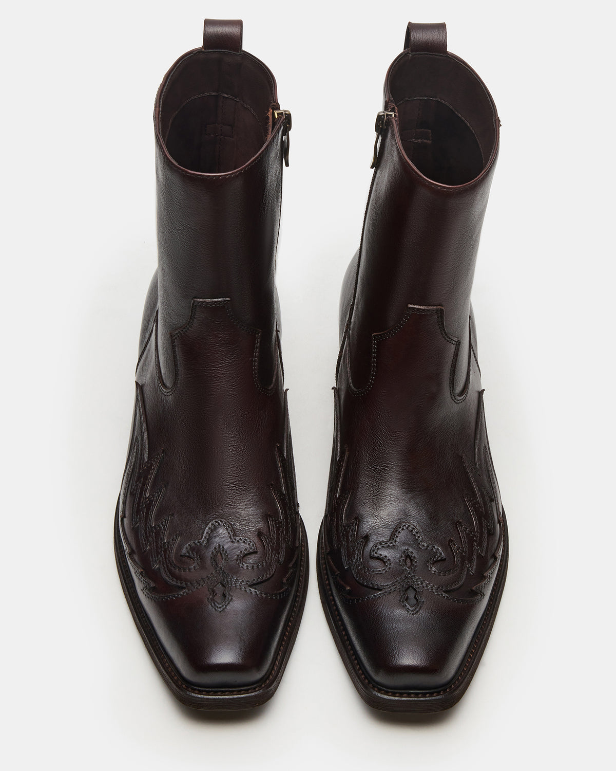 SANTANA Dark Brown Western Men's Ankle Boot