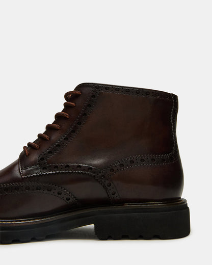 KODA Dark Brown Lace-Up Men's Ankle Boot