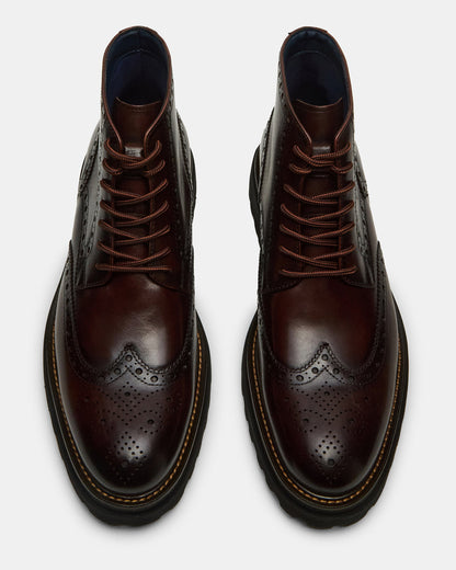 KODA Dark Brown Lace-Up Men's Ankle Boot