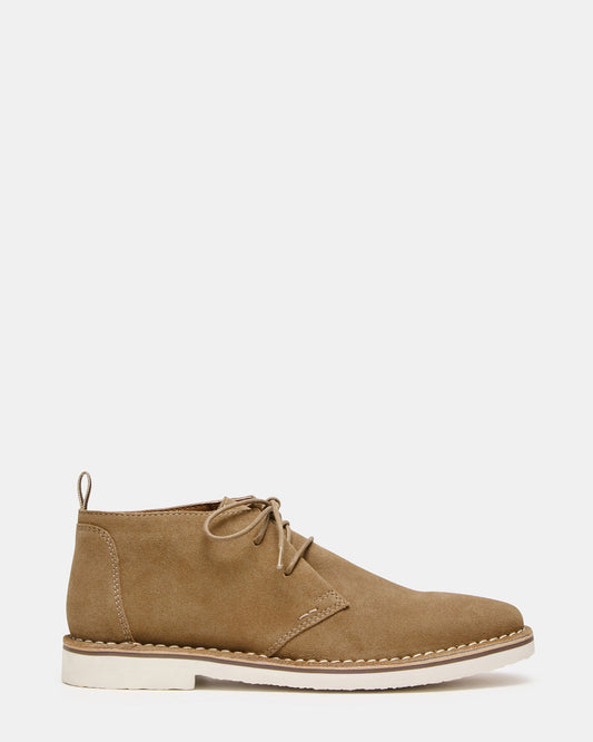HERO Cognac Suede Lace-Up Ankle Men's Boots