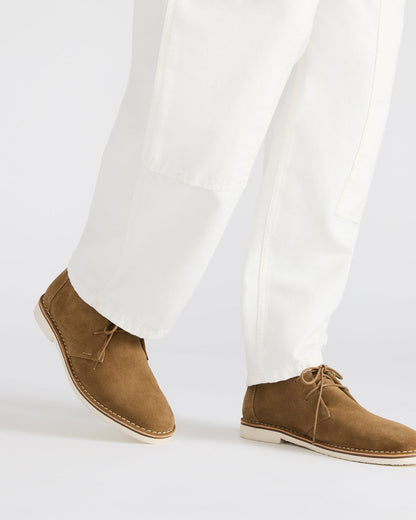 HERO Cognac Suede Lace-Up Ankle Men's Boots
