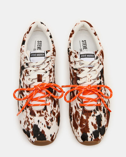 MIDAS Black/White Low-Top Lace-Up Men's Sneaker